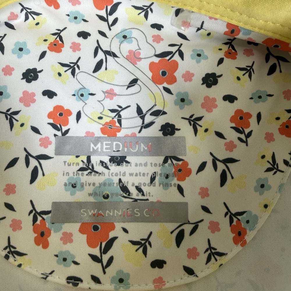 Swannies Polo Shirt Men's Medium‎ Floral Murray Short Sleeve Performance Golf - Picture 4 of 8